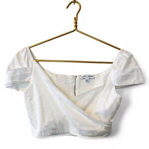 Express White Crop Top